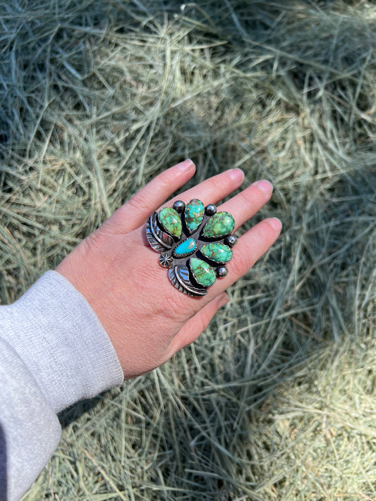 Sonoran Gold + Kingman Naja Ring